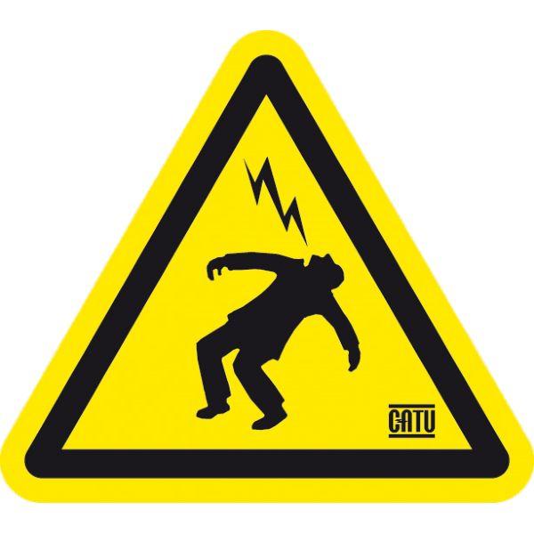 CAT AT41025 ETIQUETTE "HOMME FOUDROYE" 25MM